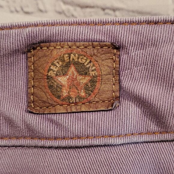 Red Engine vintage original denim purple viper fit capris - Picture 8 of 11
